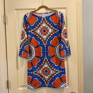 Parisou Geometric Print Dress Size Small
